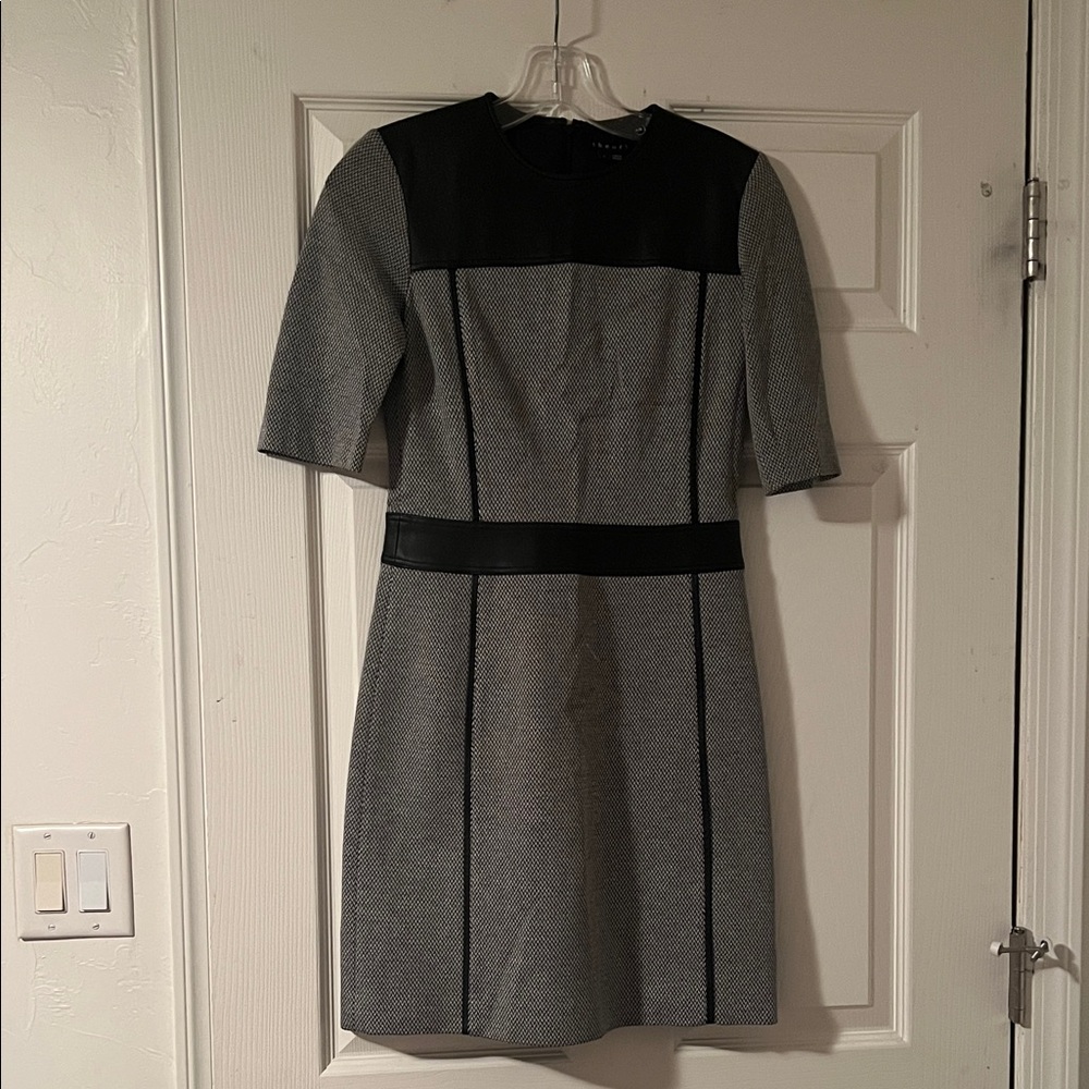 Theory Black and Gray Dress